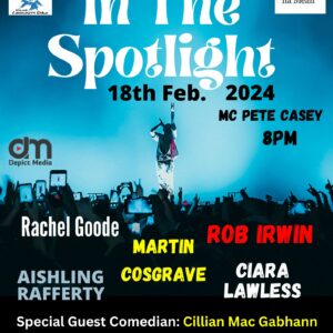 18th February 2024 8pm In The Spotlight - Free Music Event